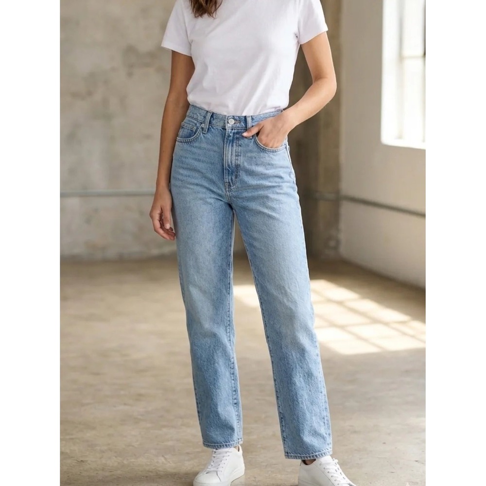 Madewell The Perfect Vintage Jean Light Wash High Rise Straight Leg Size 28